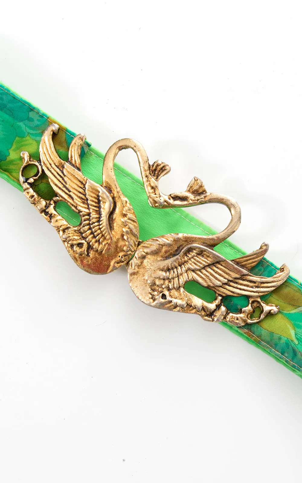 1960s Kissing Swans Cinch Belt | small