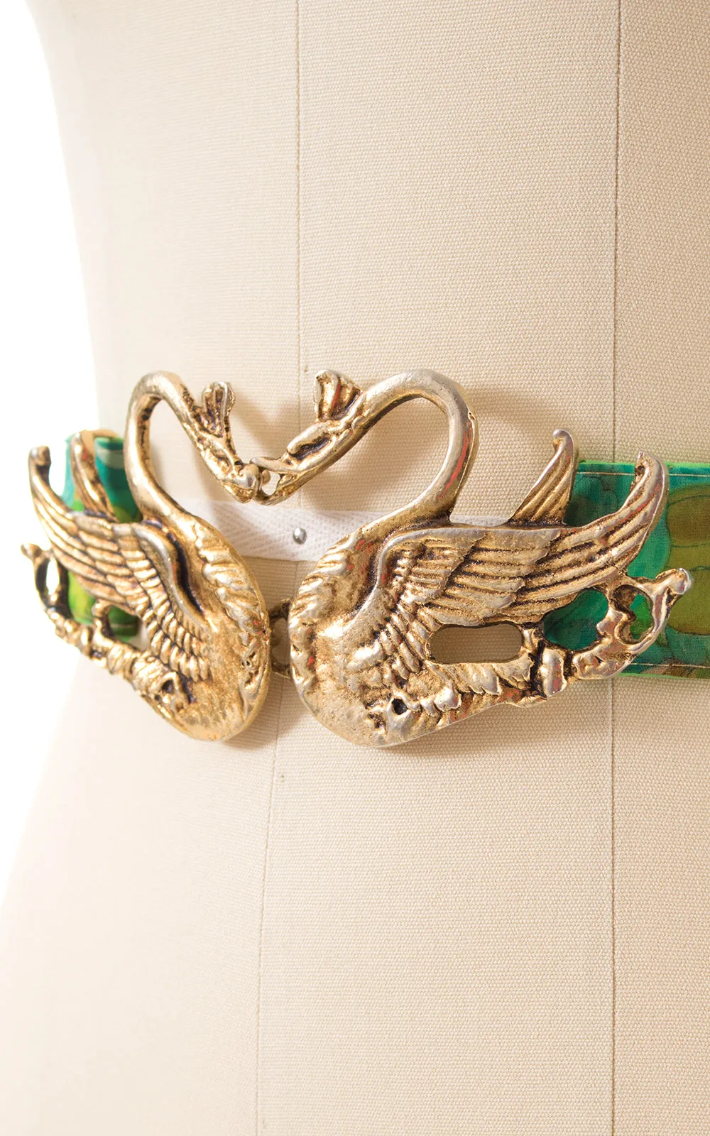 1960s Kissing Swans Cinch Belt | small