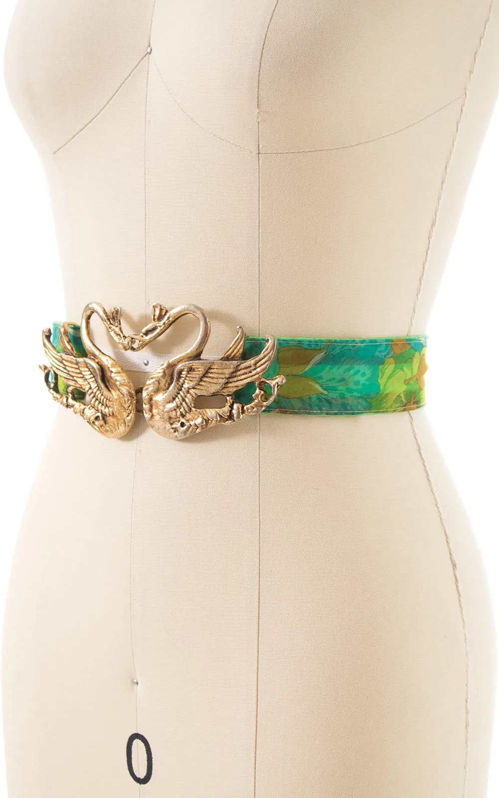 1960s Kissing Swans Cinch Belt | small