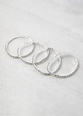 4 PC Rhinestone Bracelet
