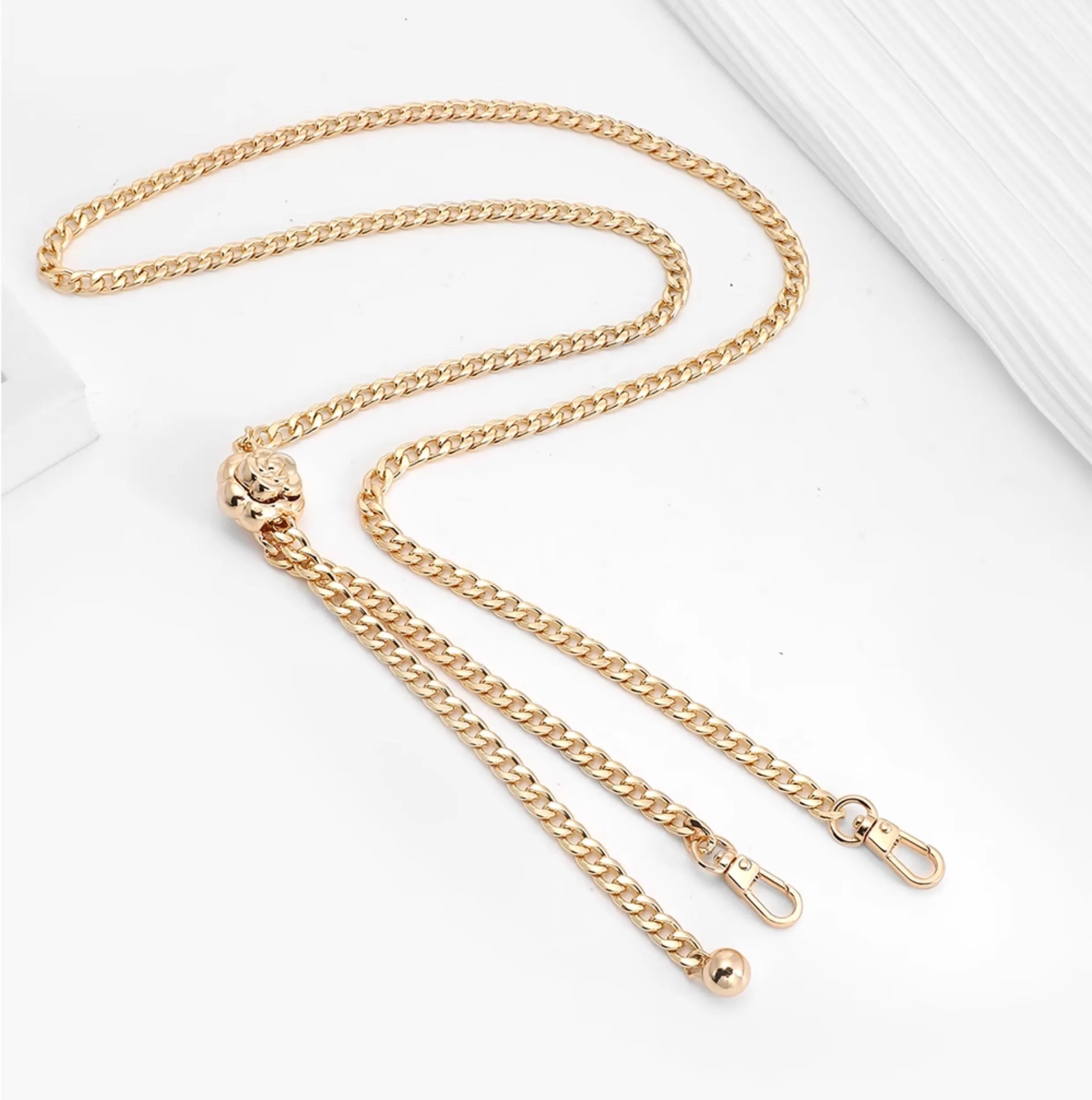 Adjustable bag chain accessory, small bag crossbody fine chain, metal bag strap shoulder strap transformation chain