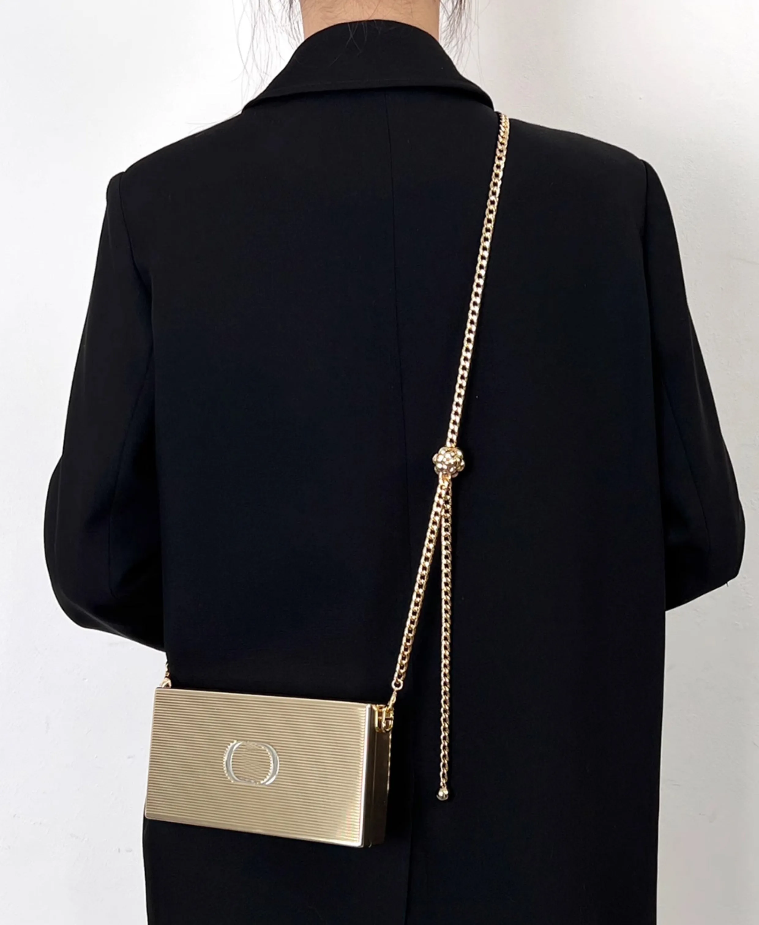 Adjustable bag chain accessory, small bag crossbody fine chain, metal bag strap shoulder strap transformation chain