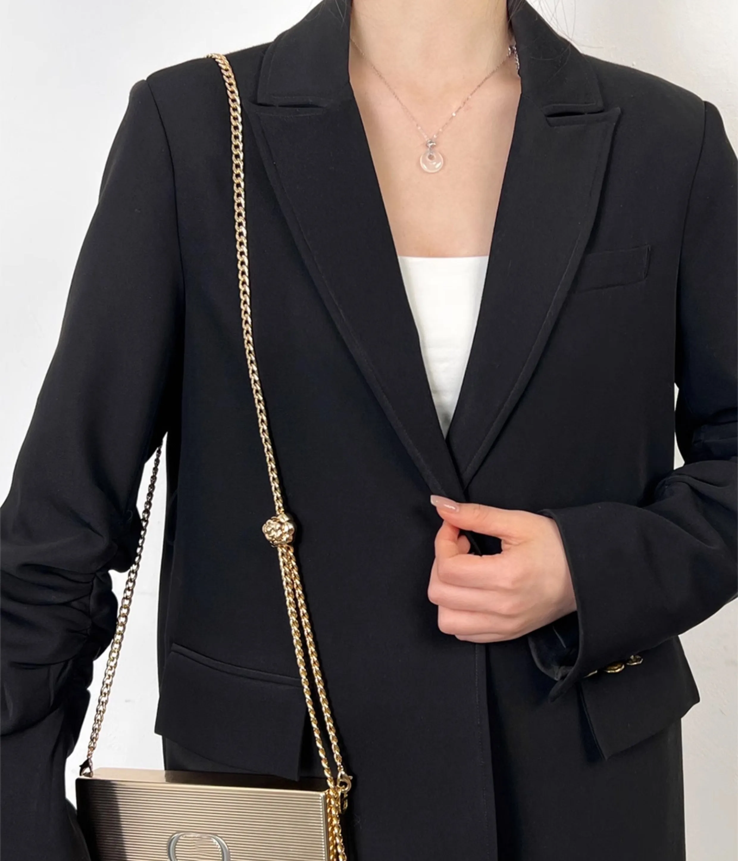 Adjustable bag chain accessory, small bag crossbody fine chain, metal bag strap shoulder strap transformation chain