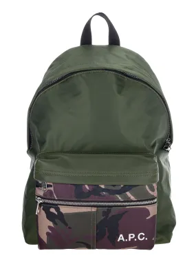 A.P.C Camden Camouflage Backpack
