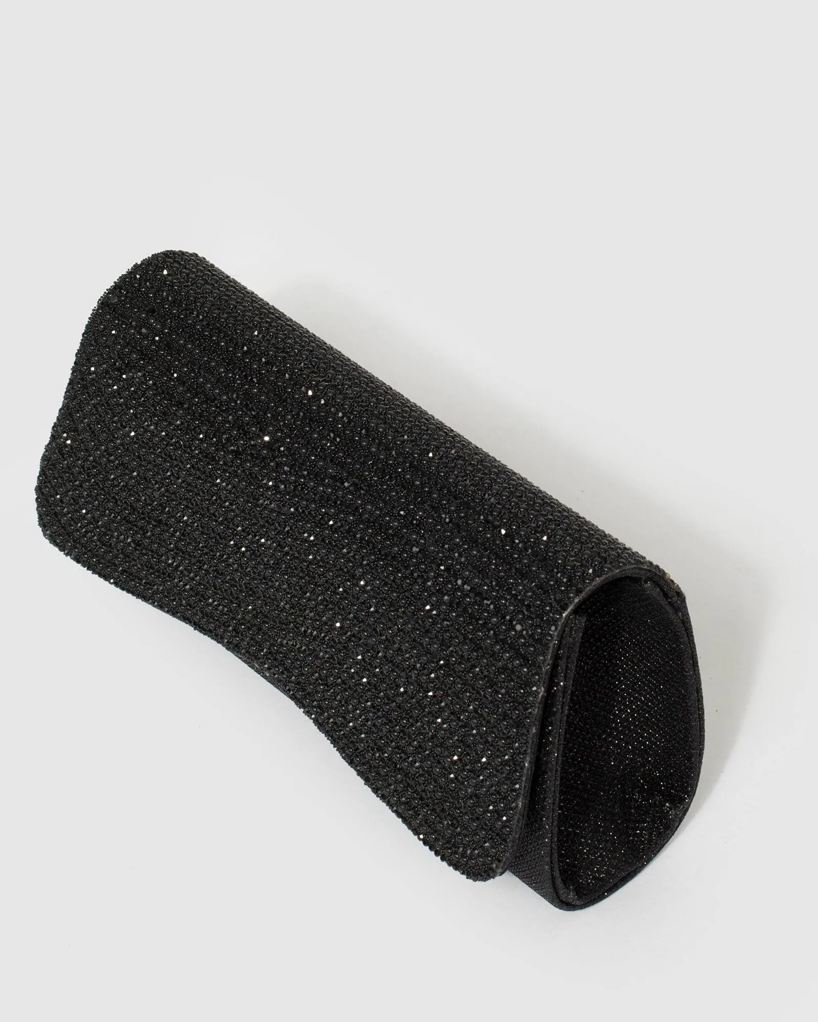 Black Delia Clutch Bag
