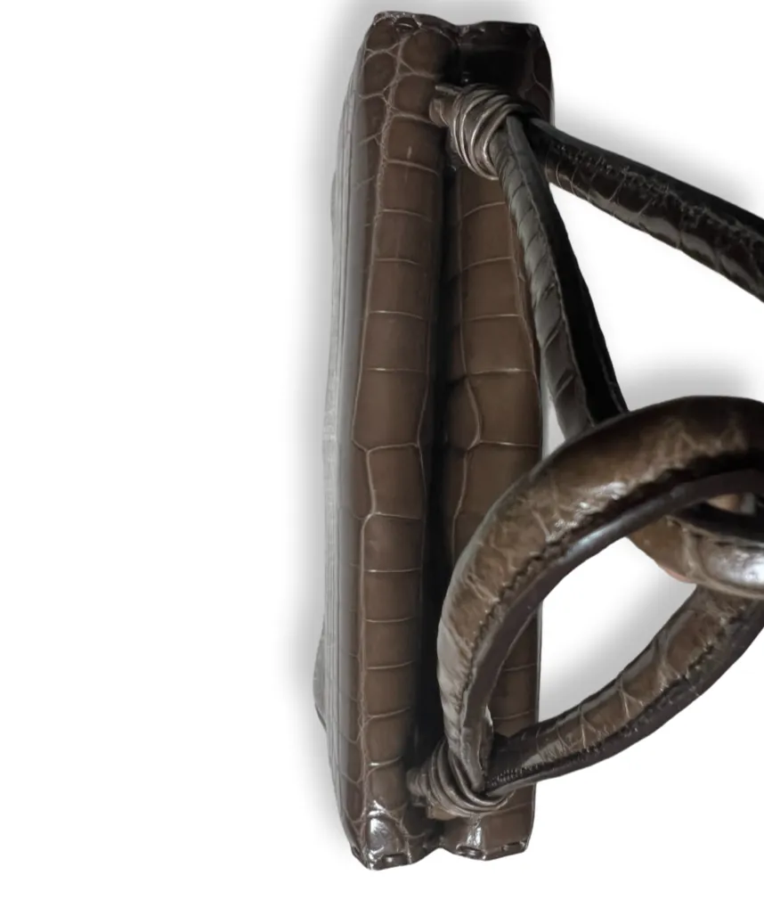 Bottega Veneta Croc Piano Bag