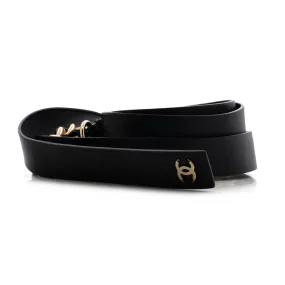 Bow Chain-Link Belt Lambskin and Metal 65