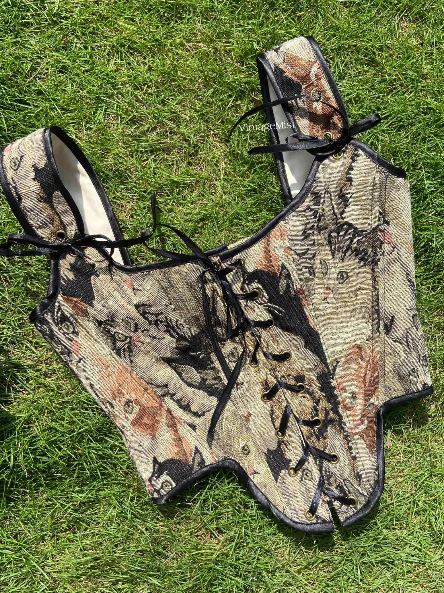 Cat Lover Corset Top