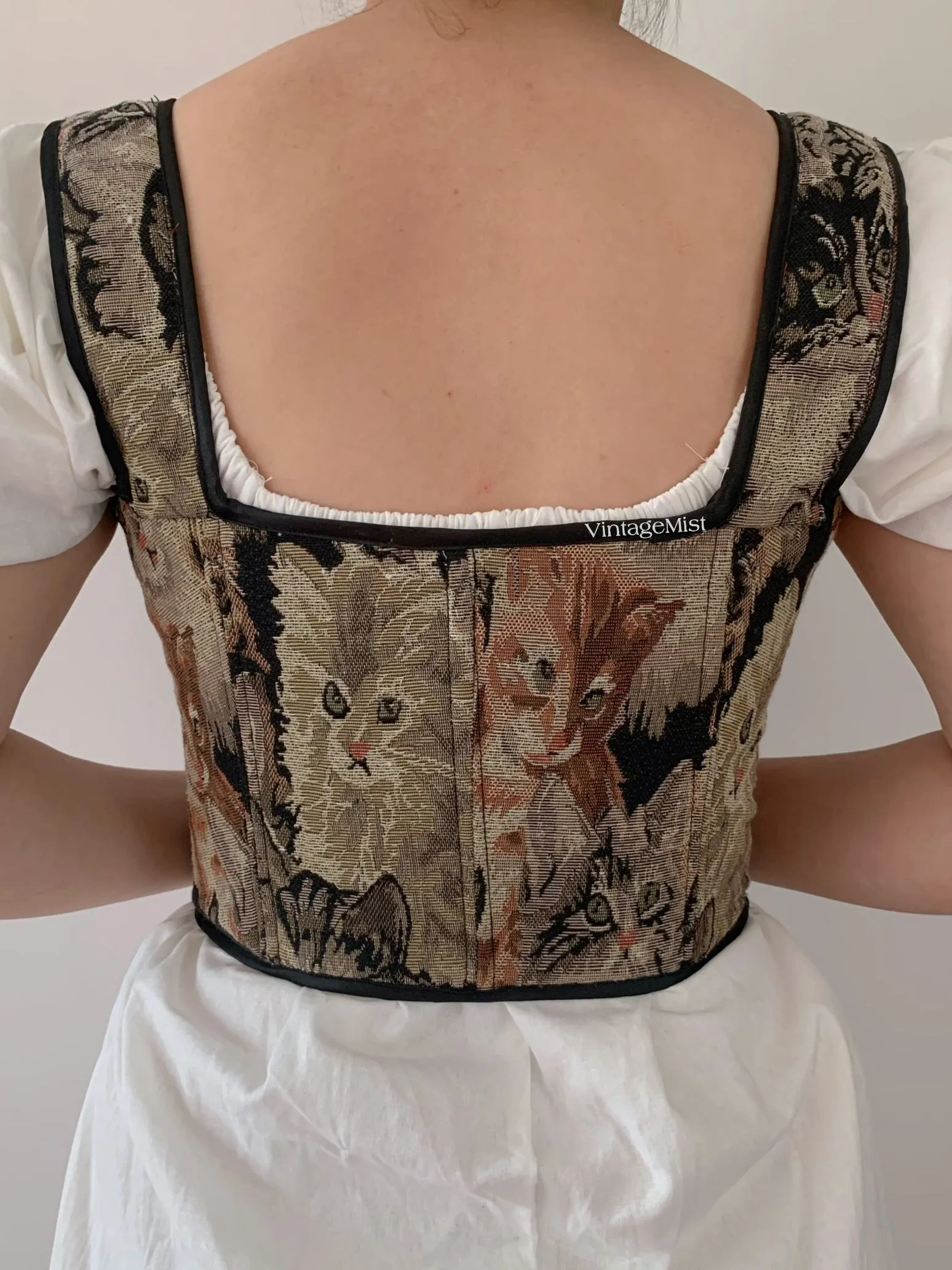 Cat Lover Corset Top
