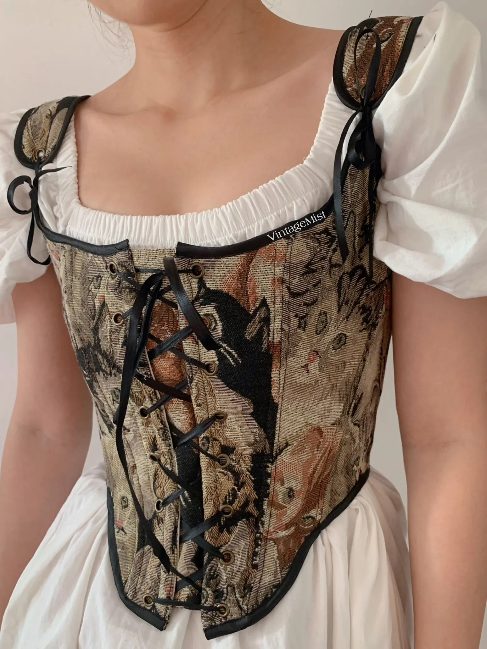 Cat Lover Corset Top