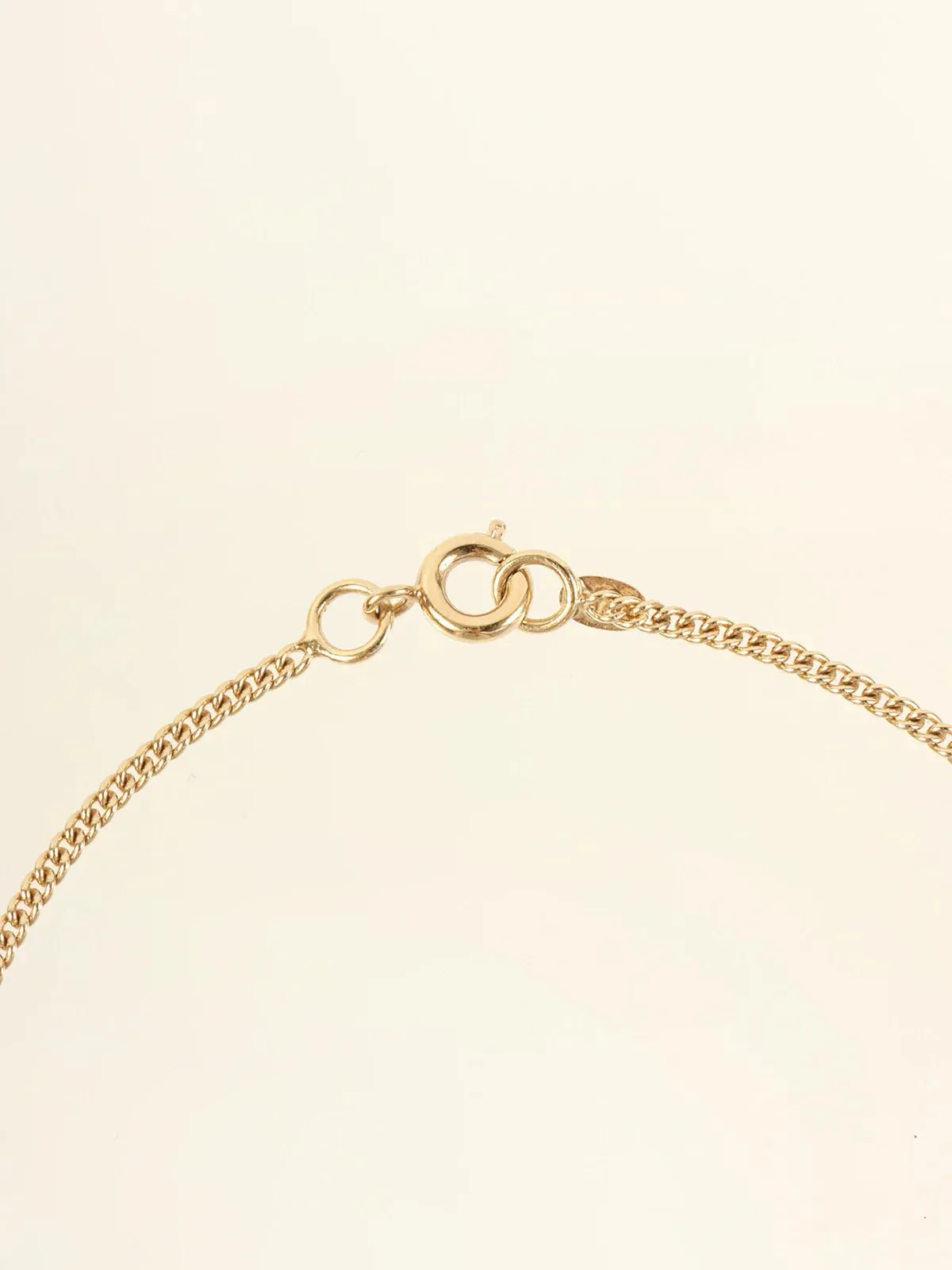 CHANEL 2002 Made Rhinestone Square No.5 Cc Mark Bracelet Gold/Pink