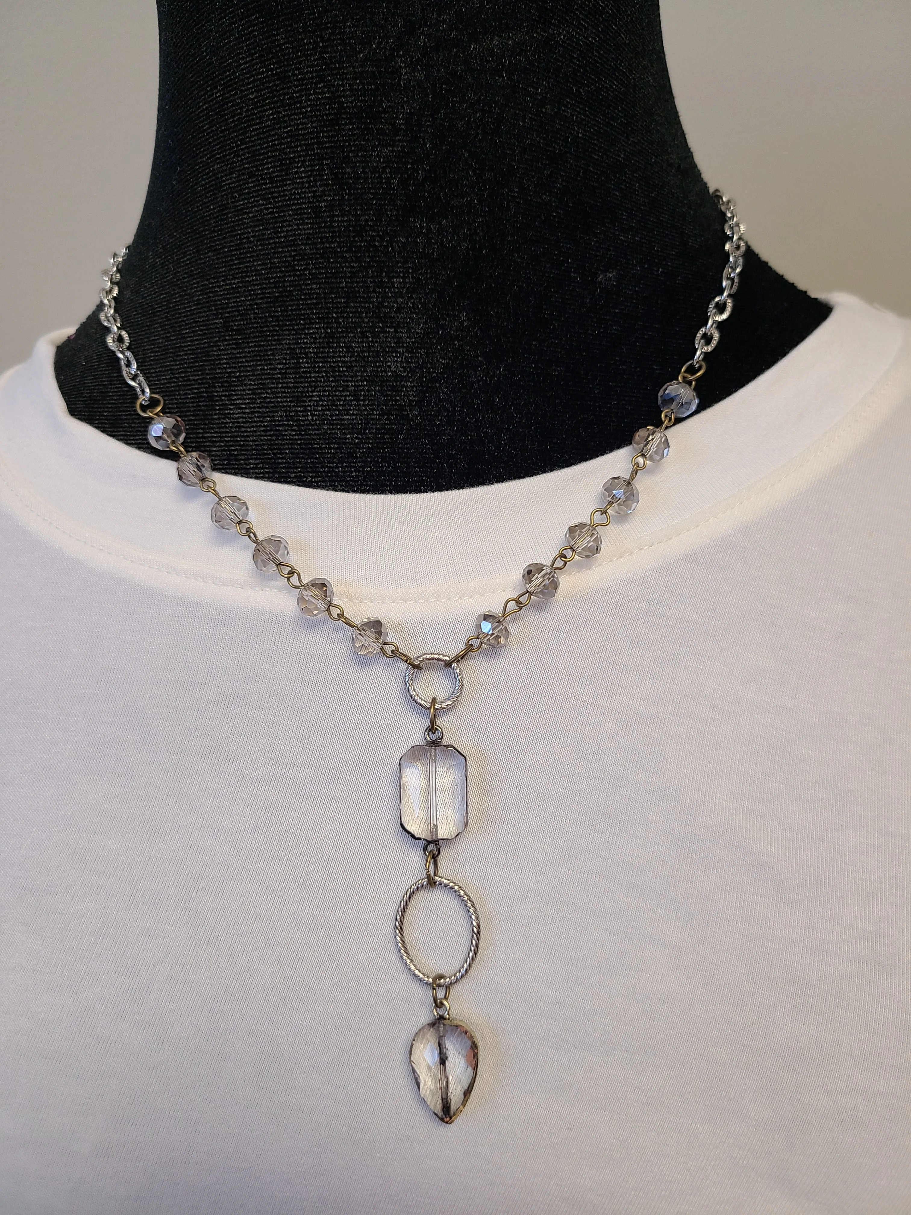 Clear Chandelier Necklace