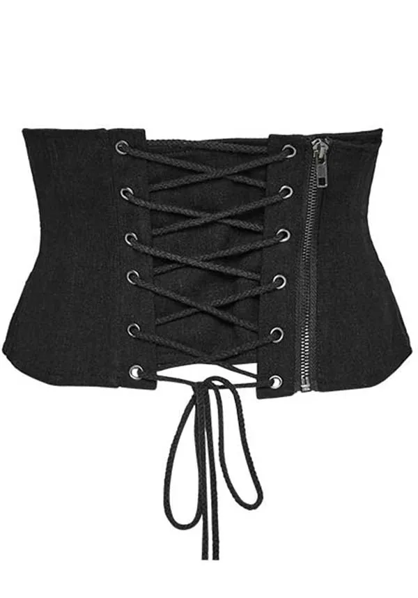 Crimson | MESH BUCKLE CORSET