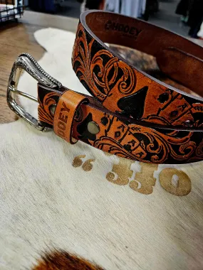 HOOEY MENS GAMBLER VEGAS FILIGREE BELT