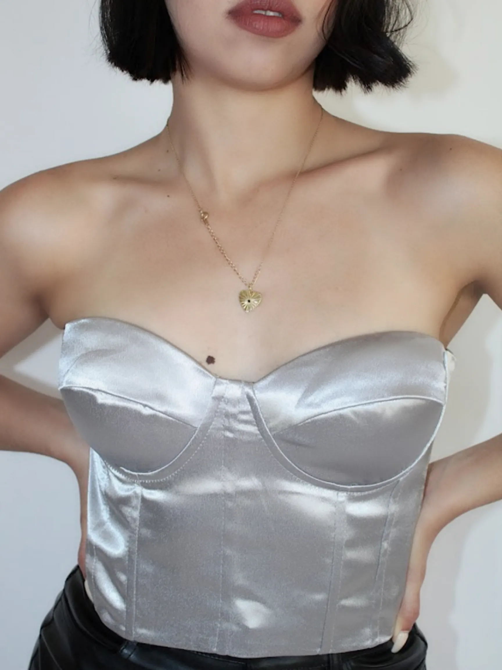 Luster in Time Metallic Corset