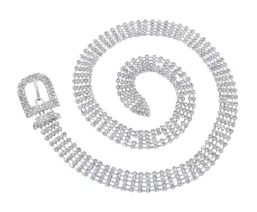 Rhinestone Belt - 5 Rows - 36"
