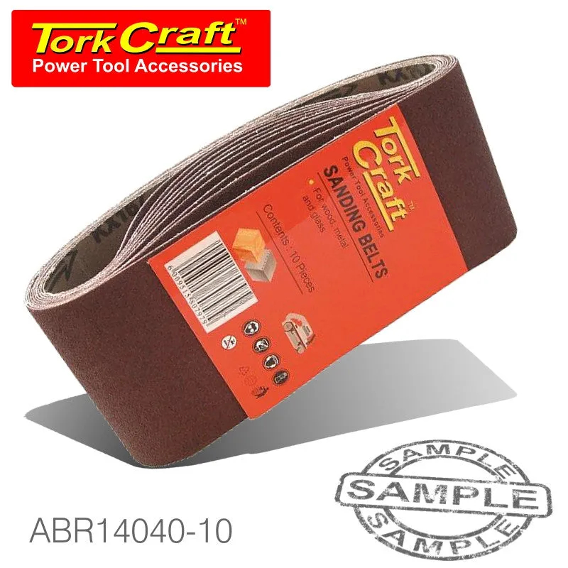 SANDING BELT 100 X 530MM 40 GRIT 10/PACK
