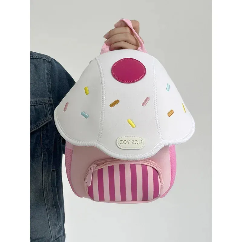 Uakiss Cute Small Backpacks for Women Mushroom New Fashion Casual Backpacks Advanced Designer Harajuku Exquisite Kawaii Female Bag