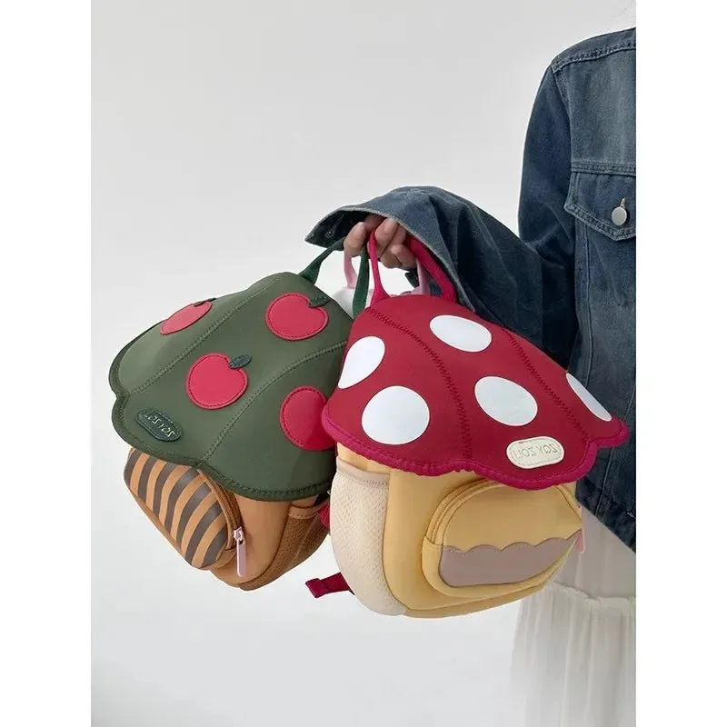 Uakiss Cute Small Backpacks for Women Mushroom New Fashion Casual Backpacks Advanced Designer Harajuku Exquisite Kawaii Female Bag