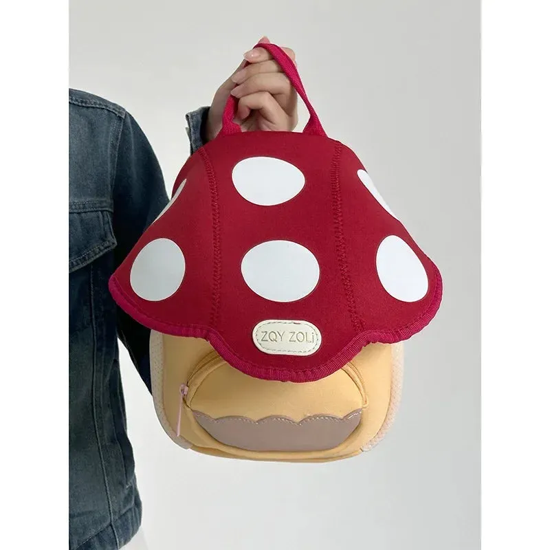 Uakiss Cute Small Backpacks for Women Mushroom New Fashion Casual Backpacks Advanced Designer Harajuku Exquisite Kawaii Female Bag
