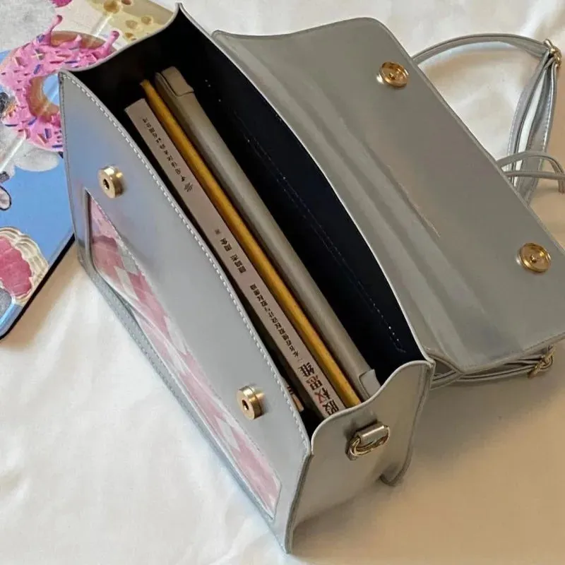 Uakiss Elegant Womens Backpack Small Cute Fashion Casual Aesthetic Backpacks Solid Color Lolita Jk Designer Korean Designer Bag