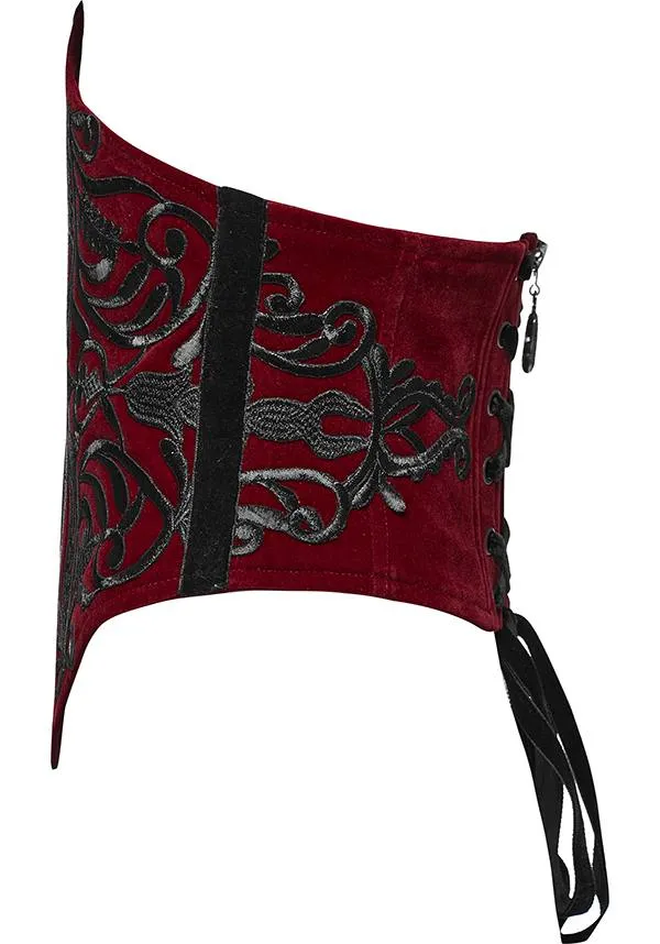 Victoria Corset [Red/Black] | WAIST BELT*