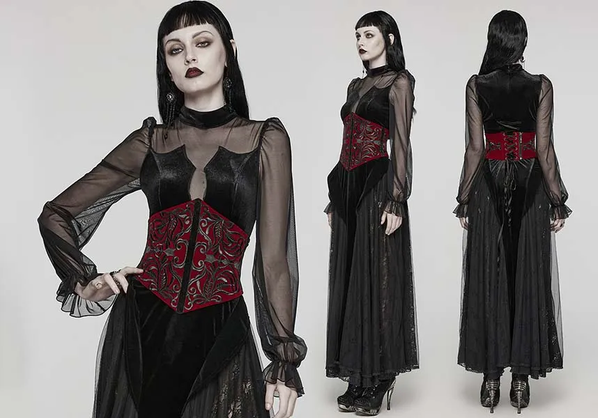 Victoria Corset [Red/Black] | WAIST BELT*