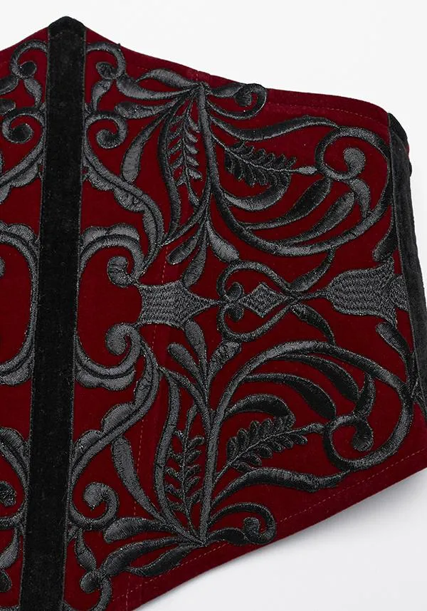 Victoria Corset [Red/Black] | WAIST BELT*