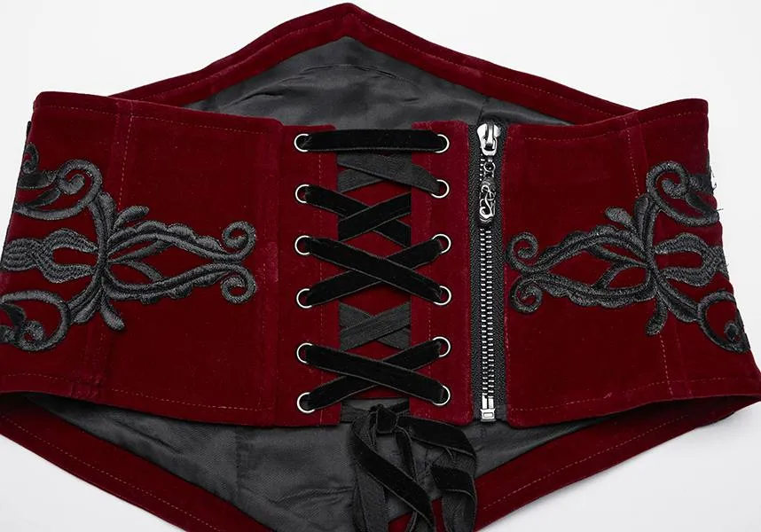 Victoria Corset [Red/Black] | WAIST BELT*