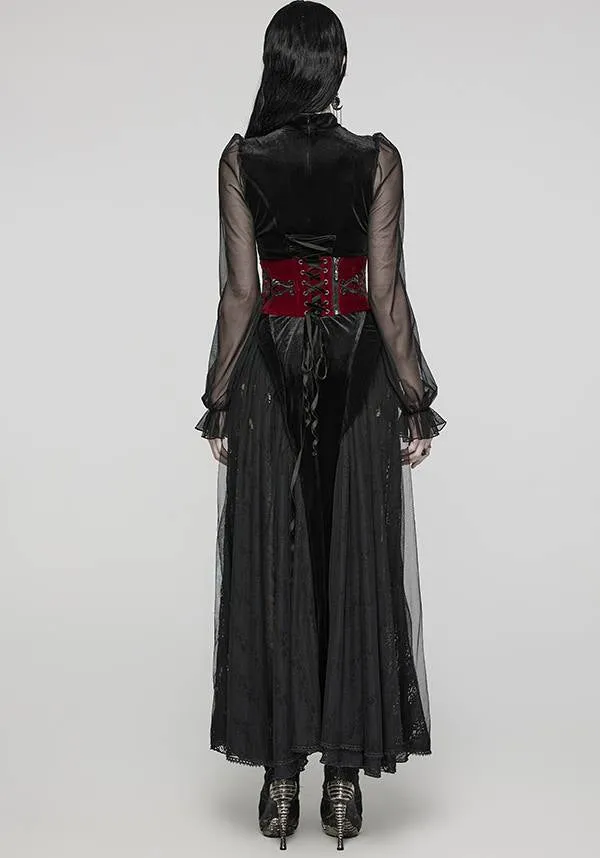 Victoria Corset [Red/Black] | WAIST BELT*